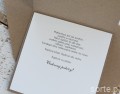 Kartka na ślub boho młoda para ręcznie robiona SORTE.pl