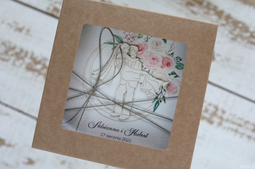 Kartka ślubna z personalizacją - Kartka na ślub najpiękniejsze życzenia ślubne SORTE.pl