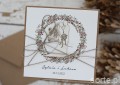 Personalizowany prezent - wyjątkowa kartka ślubna ręcznie robiona w stylu boho na ślub pomysł prezent ślubny z personalizacją + personalizowane najpiękniejsze życzenia ślubne od rodziców, matki chrzestnej, ojca chrzestnego, świadków - Wedding Card