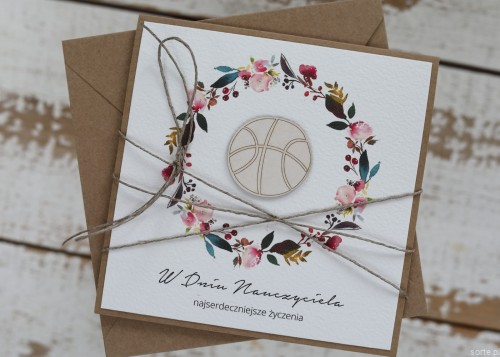 Ręcznie robiona kartka dla nauczyciela - prezent dzień nauczyciela wychowawcy trenera SORTE.pl