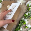 Wyjątkowy prezent komunijny pamiątka komunii - dla dziewczynki, chłopca od matki chrzestnej, ojca chrzestnego - kartka z personalizacją