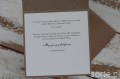 Handmade boho wedding card with personalization