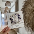 Personalizowany prezent - wyjątkowa kartka ślubna ręcznie robiona w stylu boho na ślub pomysł prezent ślubny z personalizacją + personalizowane najpiękniejsze życzenia ślubne