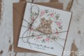 Personalizowany prezent - wyjątkowa personalizowana ręcznie robiona kartka dla dziewczynki na chrzest i urodziny/roczek jednocześnie + najpiękniejsze życzenia