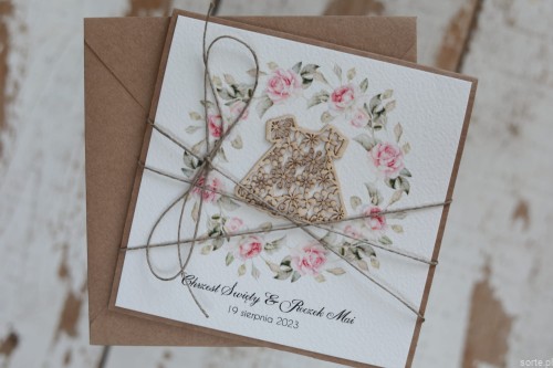 Personalizowany prezent - wyjątkowa personalizowana ręcznie robiona kartka dla dziewczynki na chrzest i urodziny/roczek jednocześnie + najpiękniejsze życzenia