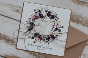 Personalizowany prezent - wyjątkowa kartka ręcznie robiona na 50 urodziny, pomysł na prezent na pięćdziesiątkę z personalizacją dla kobiety, mężczyzny + personalizowane najpiękniejsze życzenia urodzinowe