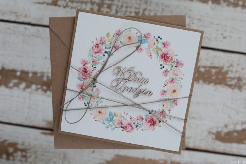 Kartka ręcznie robiona - urodzinowa