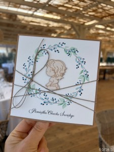 Wyjątkowa kartka ręcznie robiona na chrzest święty dla chłopca, prezent/pamiątka chrztu + najpiękniejsze życzenia