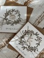 Kartka na święta na Boże Narodzenie ręcznie robiona - zestaw 2 kartki handmade + najpiękniejsze życzenia świąteczne