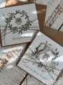Kartka na święta na Boże Narodzenie ręcznie robiona - zestaw 2 kartki handmade + najpiękniejsze życzenia świąteczne
