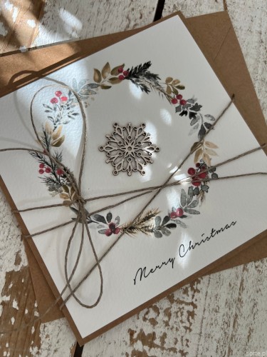 Stylowa ręcznie robiona kartka świąteczna Merry Christmas card sorte.pl christmas wishes 2.jpeg