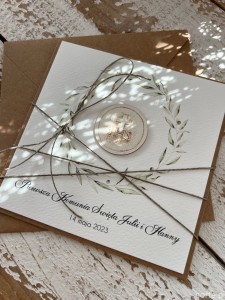 Personalizowana ręcznie robiona kartka komunijna, prezent na komunię - pamiątka komunii + najpiękniejsze życzenia dla dziewczynki, chłopca od matki chrzestnej, ojca chrzestnego, dziadków
