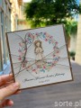 Personalizowana ręcznie robiona kartka komunijna, prezent na komunię - pamiątka komunii + najpiękniejsze życzenia dla dziewczynki, chłopca od matki chrzestnej, ojca chrzestnego, dziadków