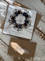 Personalizowany prezent - wyjątkowa kartka ślubna ręcznie robiona w stylu boho z sercem na ślub pomysł prezent ślubny z personalizacją + personalizowane najpiękniejsze życzenia ślubne + koperta na pieniądze