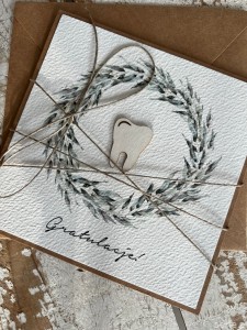 Ręcznie robiona kartka gratulacje z okazji uzyskania absolutorium obrony pracy licencjackiej, magisterskiej, doktorskiej dla stomatologa, lekarza, doktora, dentysty