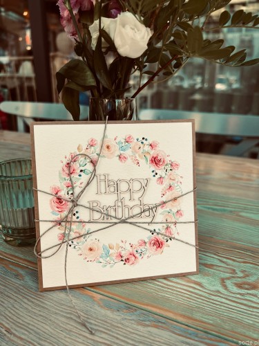 Kartka urodzinowa ręcznie robiona - Happy Birthday card
