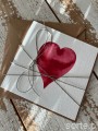 Wyjątkowa kartka na walentynki - walentynka z sercem