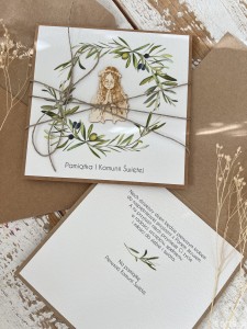 Kartka na komunię - pamiątka komunii ręcznie robiona pomysł na prezent komunijny - Pierwsza Komunia Święta najpiękniejsze życzenia komunijne