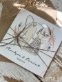 Personalizowany prezent - wyjątkowa kartka ślubna ręcznie robiona w stylu boho na ślub pomysł prezent ślubny z personalizacją + personalizowane najpiękniejsze życzenia ślubne od rodziców, matki chrzestnej, ojca chrzestnego, świadków - Wedding Card