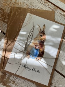 Kartka wielkanocna Happy Easter card handmade