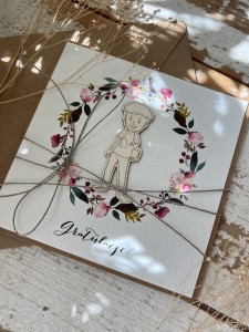 Ręcznie robiona kartka gratulacje z okazji uzyskania absolutorium obrony pracy licencjackiej, magisterskiej, doktorskiej