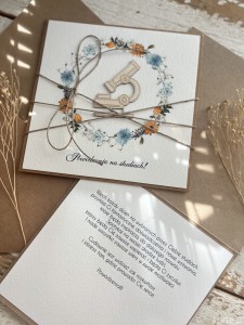 Ręcznie robiona kartka gratulacje wyboru studiów - powodzenia na studiach