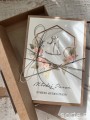 Wyjątkowa ręcznie robiona kartka ślubna + życzenia na ślub w pudełku
