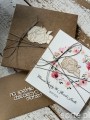 Personalizowana pamiątka chrztu - ręcznie robiona kartka z personalizacją na chrzest dla dziewczynki w pudełku z kopertą na pieniądze - najpiękniejsze życzenia na chrzciny od matki chrzestnej, rodziców, chrzestnych, dziadków