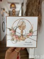 kartka komunijna boho ręcznie robiona - Pierwsza Komunia Święta piękne życzenia