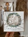 Wyjątkowa personalizowana kartka ręcznie robiona na 50 urodziny, pomysł na prezent na pięćdziesiątkę z personalizacją dla mężczyzny + personalizowane najpiękniejsze życzenia urodzinowe