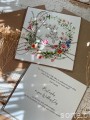 Kartka ślubna ręcznie robiona boho wedding card man&wife
