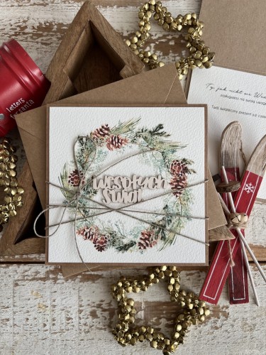 Świąteczny bon prezentowy - podarunkowy na zaproszenie - kartka na Boże Narodzenie