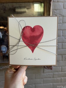 Wyjątkowa kartka na walentynki - walentynka z sercem dla syna - Kocham Synku