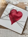 Wyjątkowa ręcznie robiona kartka prezent na walentynki, walentynkowa - walentynka serce