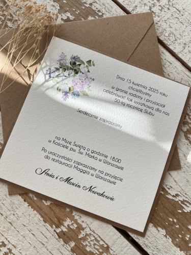 Wyjątkowe ręcznie robione zaproszenia na rocznicę ślubu z personalizacją