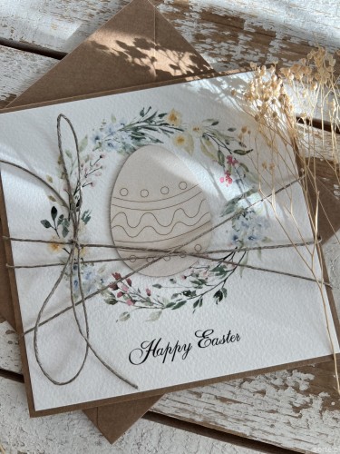 Kartka wielkanocna Happy Easter card handmade