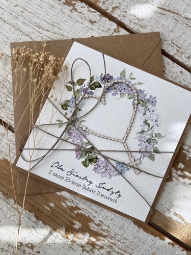 Kartka dla zakonnicy siostry zakonnej z okazji zaślubin z personalizacją - rocznica zaślubin, ślubów wieczystych