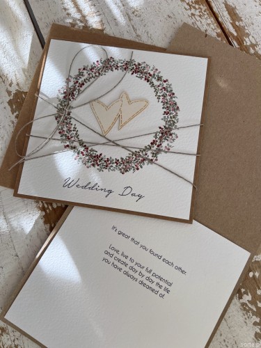 Kartka ślubna wedding card on your  Wedding Day (z)