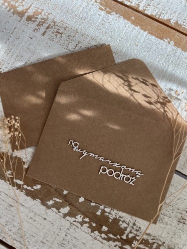 Koperta na pieniądze "na wymarzoną podróż" - sposób jak zapakować/przekazać pieniądze