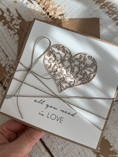 Kartka walentynkowa All you need is love