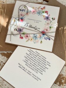 Wyjątkowa ręcznie robiona kartka na 18-ste urodziny, osiemnastka, pomysł na prezent na osiemnastkę dla dziewczyny (z) 