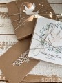 Kartka na chrzest personalizowana od chrzestnej - prezent - pamiątka chrztu z życzeniami