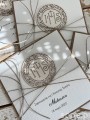 Najpiękniejsze personalizowane zaproszenia komunijne na komunię z dużą hostią