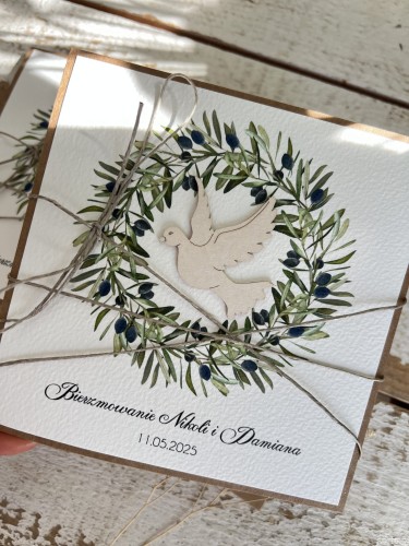 Oryginalne i wyjątkowe ręcznie robione zaproszenia na bierzmowanie