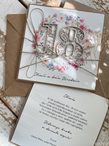 Ręcznie robiona kartka na 18 urodziny, osiemnastka - pomysł na prezent życzenia na osiemnastkę