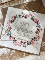 Rustykalna kartka na 20. rocznicę ślubu - pomysł na prezent - życzenia od serca