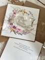 Kartka ślubna ręcznie robiona boho wedding card man&wife