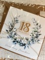 Wyjątkowa ręcznie robiona kartka na 18-ste urodziny, osiemnastka, pomysł na prezent życzenia na osiemnastkę dla chłopaka od matki chrzestnej
