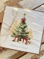 Kartka świąteczna ręcznie robiona na Boże Narodzenie choinka 2