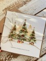 Kartka świąteczna ręcznie robiona na Boże Narodzenie choinka 1